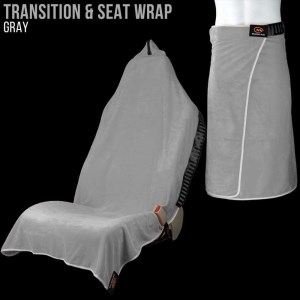 Orange Mud Transition Towel and Car Seat Cover - Grey