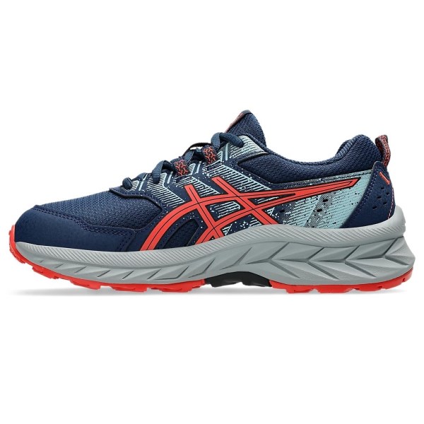 Asics Gel Venture 9 GS - Kids Trail Running Shoes - Night Sky/Red Snapper