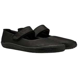 Vivobarefoot Junior Wyn Girls School Shoes - Triple Black