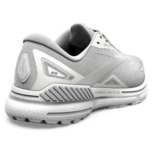 Brooks Adrenaline GTS 23 - Womens Running Shoes - White/Oyster/Silver