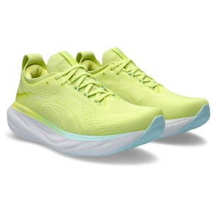 Asics Gel Nimbus 25 - Mens Running Shoes - Glow Yellow/White