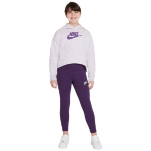 Nike Sportswear Club Fleece Kids Girls Hoodie - Purple Chalk/Heather/Wild Berry
