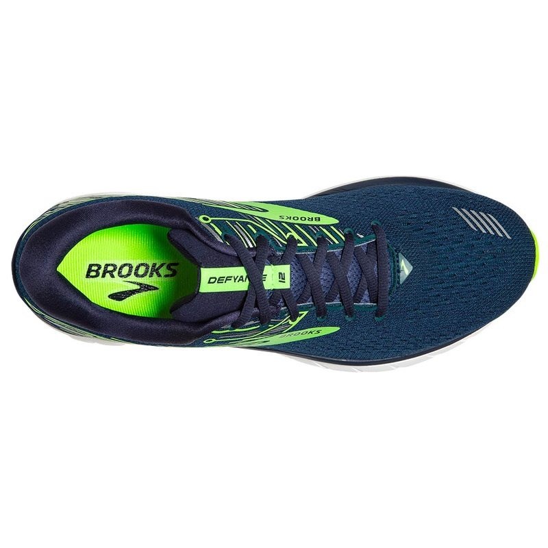 Brooks Defyance 12 - Mens Running Shoes - Peacoat/Heron/Green Gecko ...