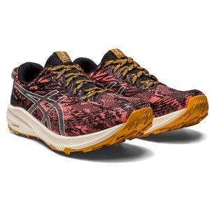 Asics Fuji Lite 3 - Womens Trail Running Shoes - Papaya/Light Sage