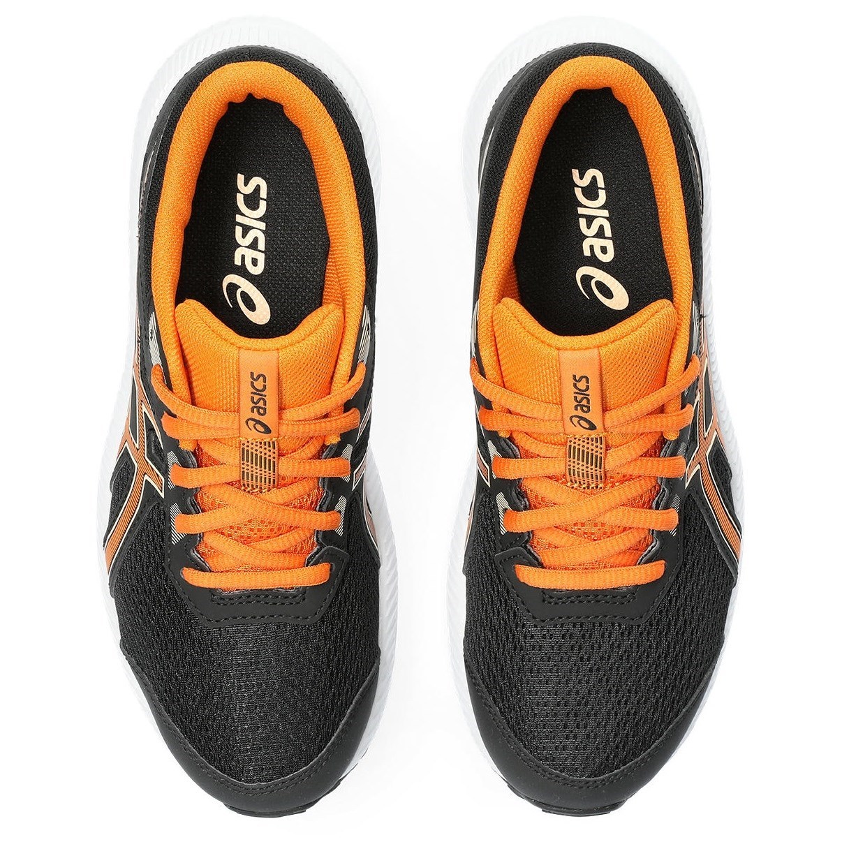 Asics Contend 8 GS - Kids Running Shoes - Black/Bright Orange | Sportitude