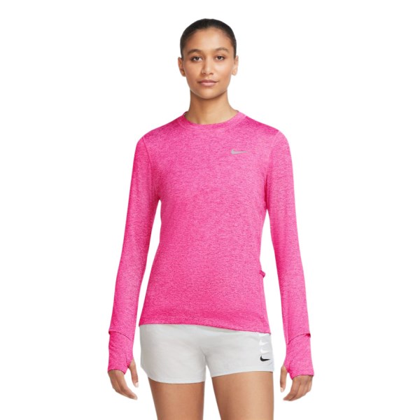 Nike Element Crew Womens Long Sleeve Running Top - Hyper Pink/Pink Glow/Reflective Silver