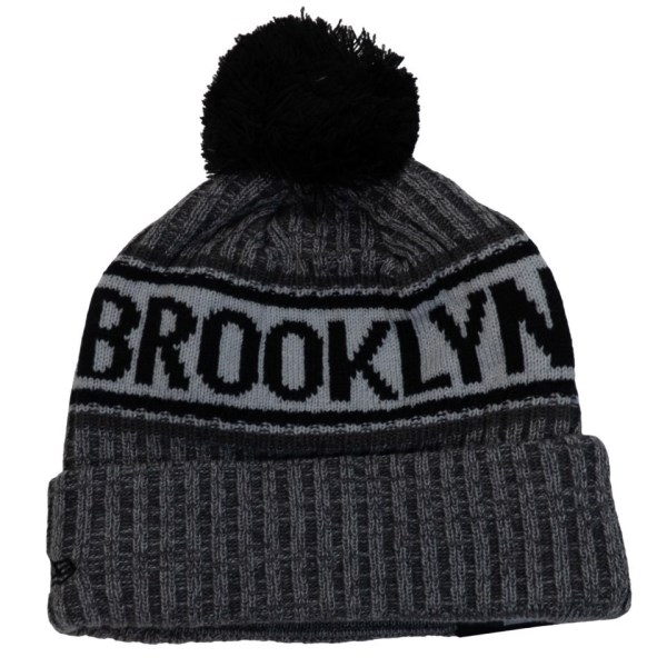New Era Brooklyn Nets Knit Medium Basketball Beanie - Brooklyn Nets