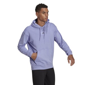 Adidas Essentials Feelvivid Cotton French Terry Mens Hoodie - Light Purple