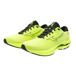 Mizuno Wave Inspire 20 - Mens Running Shoes - Mizuno Neo Lime/Black/Evening Primrose