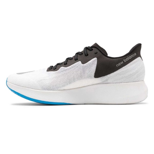 New Balance FuelCell TC - Womens Road Racing Shoes - White/Black/Vision Blue