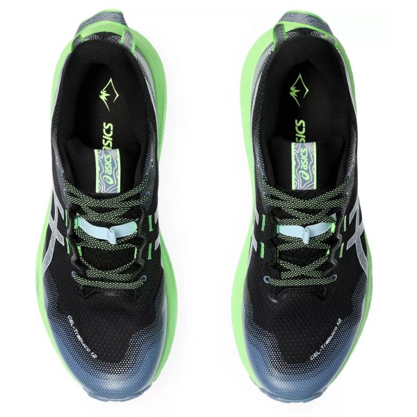 Asics Gel Trabuco 12 - Mens Trail Running Shoes - Black/Light Blue