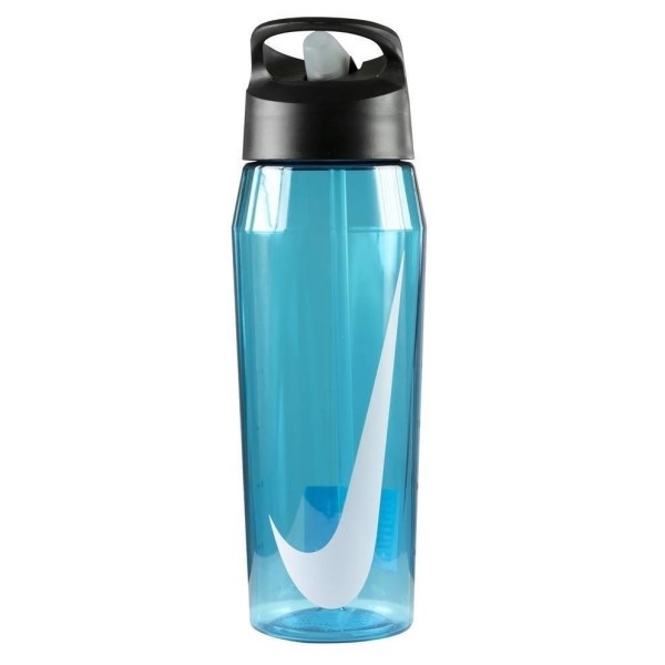 Nike Hypercharge Straw BPA Free Sport Water Bottle - 946ml - Blue Fury/Anthracite/White