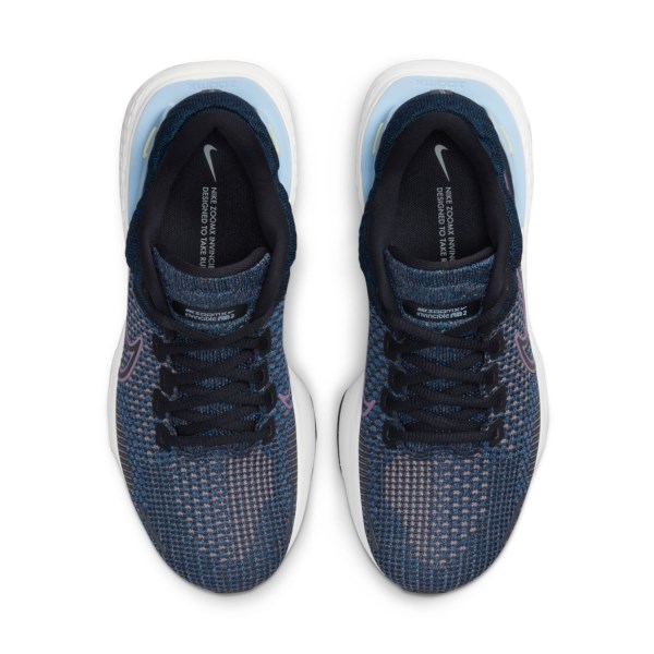 Nike ZoomX Invincible Run Flyknit 2 - Womens Running Shoes - Dark Marina Blue/Black Plum Fog