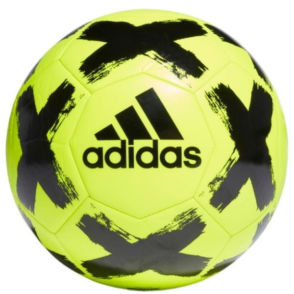Adidas Starlancer Club Soccer Ball - Solar Yellow/Black