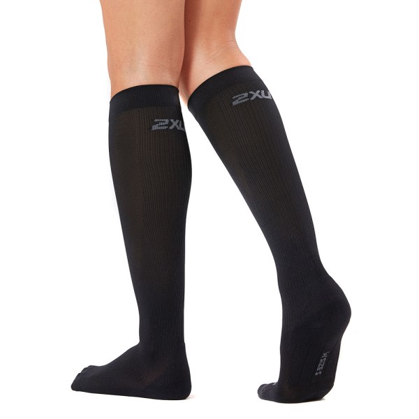 2XU Womens Compression Run Socks - Black