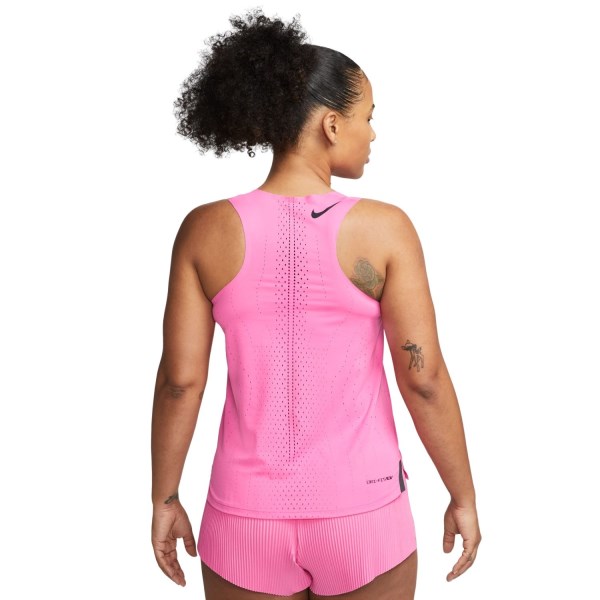 Nike Dri-Fit ADV AeroSwift Womens Running Singlet - Pinksicle/Black