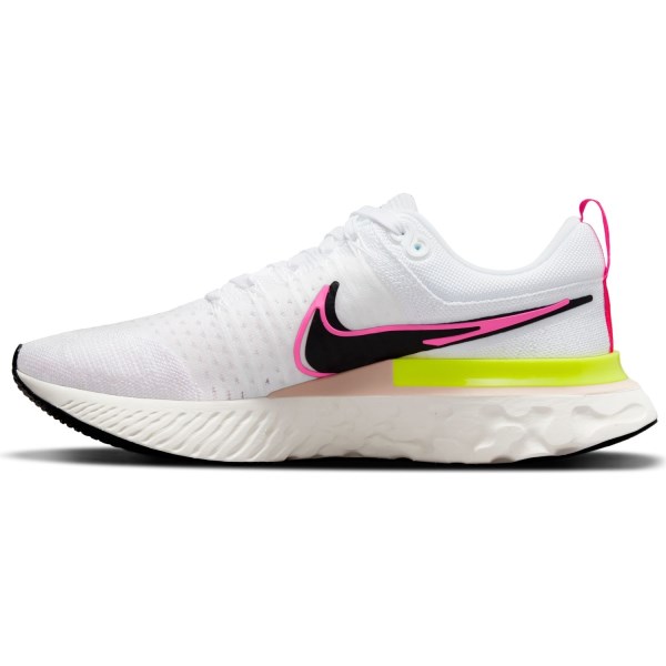 Nike React Infinity Run Flyknit 2 - Mens Running Shoes - White/Black/Sail Pink Blast