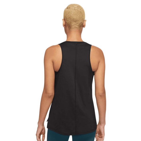 Nike Dri-Fit One Graphic Womens Training Tank Top - Black/White