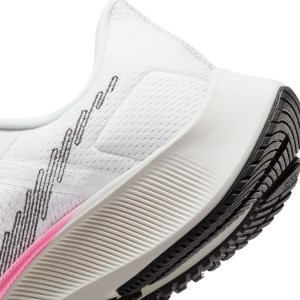 Nike Air Zoom Pegasus 38 - Mens Running Shoes - White/Black/Football Grey/Pink Blast