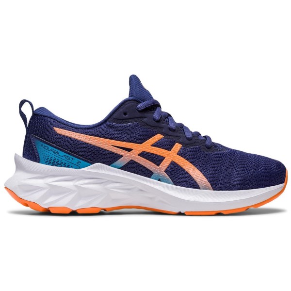 Asics NovaBlast 2 GS - Kids Running Shoes - Indigo Blue/Sun Peach