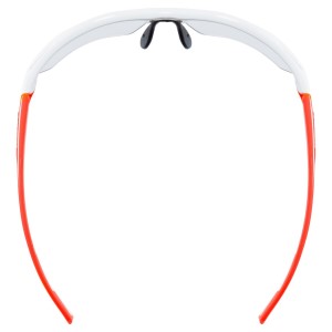 UVEX Sportstyle 802 Vario Photochromic Light Reacting Multi Sport Sunglasses - White/Orange
