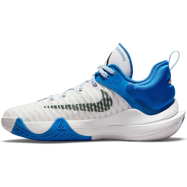 Nike Giannis Immortality - Kids Basketball Shoes - Summit White/Noble Green/Signal Blue
