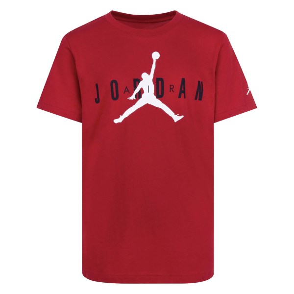 Jordan Air Graphic Youth Kids Basketball T-Shirt - Gym Red