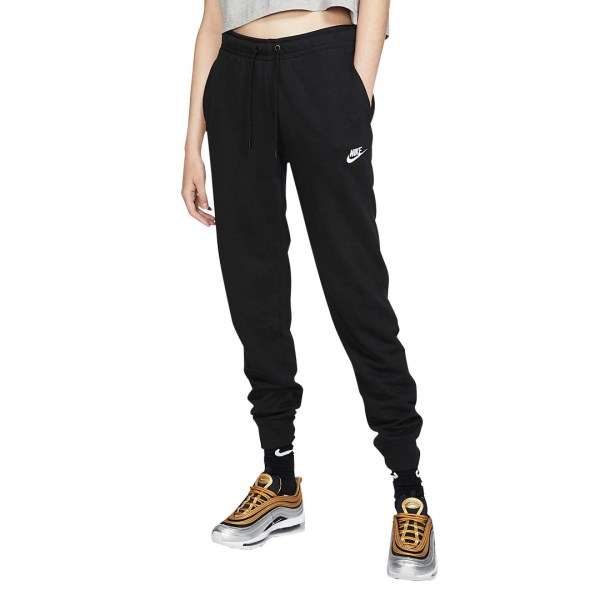 Nike Sportswear Essential Fleece Womens Track Pants - Black/White