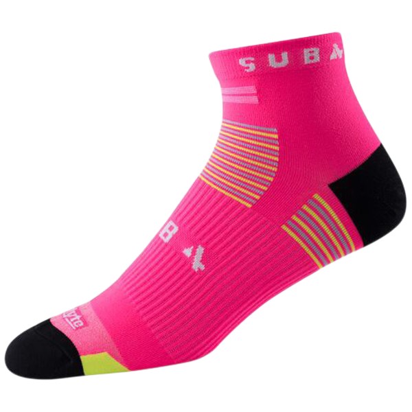 Sub4 Blister Free DryLyte Mid Rise Running Socks - Pink