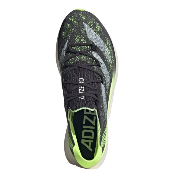Adidas Adizero Prime X 2 Strung - Unisex Road Racing Shoes - Aurora Black/Zero Metallic/Green Spark