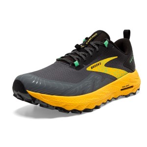 Brooks Cascadia 17 - Mens Trail Running Shoes - Lemon Chrome/Sedona Sage