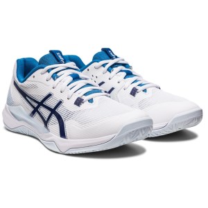 Asics Gel Tactic - Womens Indoor Court Shoes - White/Indigo Blue