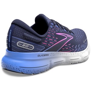 Brooks Glycerin 20 - Womens Running Shoes - Peacoat/Blue/Pink