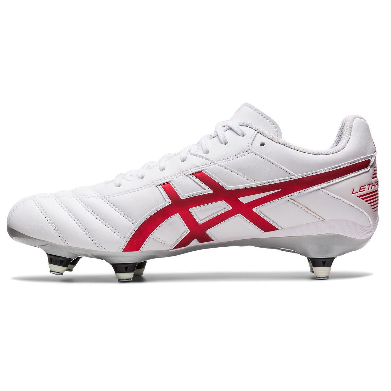 Asics Lethal Speed ST 2 - Mens Football Boots - White/Classic Red ...