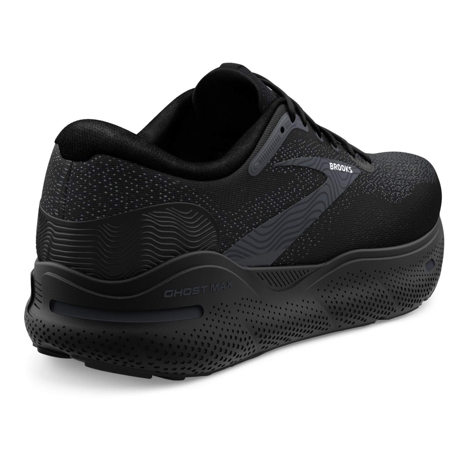 Brooks Ghost Max - Womens Running Shoes - Black/Black/Ebony | Sportitude