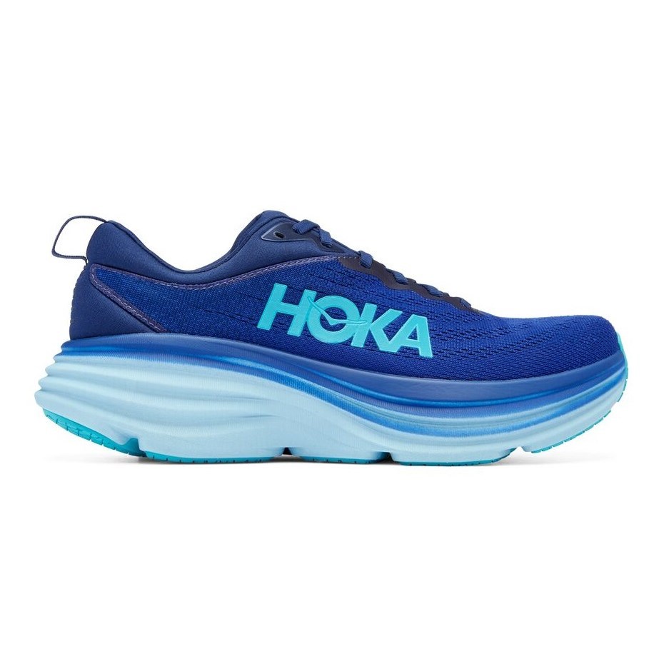 Hoka Bondi 8 - Mens Running Shoes - Bellwether Blue/Bluing | Sportitude