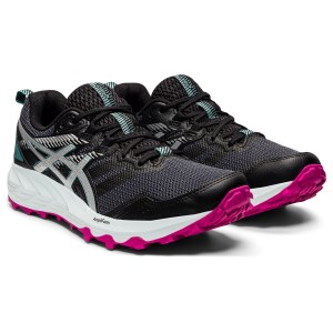 Asics Gel Sonoma 6 - Womens Trail Running Shoes - Black/Pure Silver