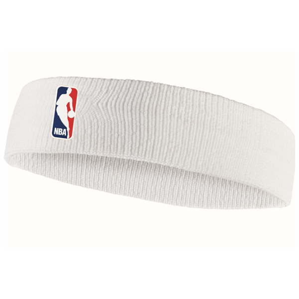 Nike NBA Official On Court Basketball Headband - White