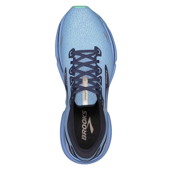 Brooks Ghost 15 Knit - Womens Running Shoes - Vista Blue/Peacoat/Linen