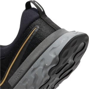 Nike React Infinity Run Flyknit 2 - Mens Running Shoes - Black/Metallic Gold/Smoke Grey Fog