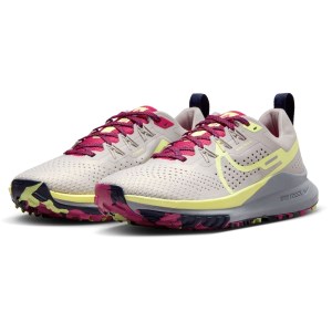 Nike React Pegasus Trail 4 - Womens Trail Running Shoes - Latinum Violet/Luminous Green