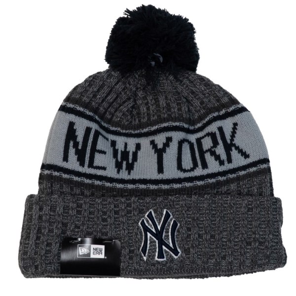 New Era New York Yankees Knit Medium Baseball Beanie - Off Marle