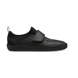 Vivobarefoot Primus Velcro Kids School Shoes - Obsidian Black
