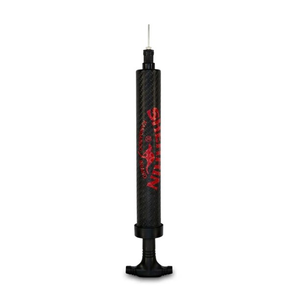 Sherrin 12 Inch Dual Action Ball Pump - Black/Red