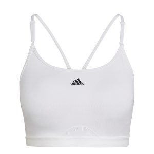 Adidas Aeroreact Light Support Womens Sports Bra - White