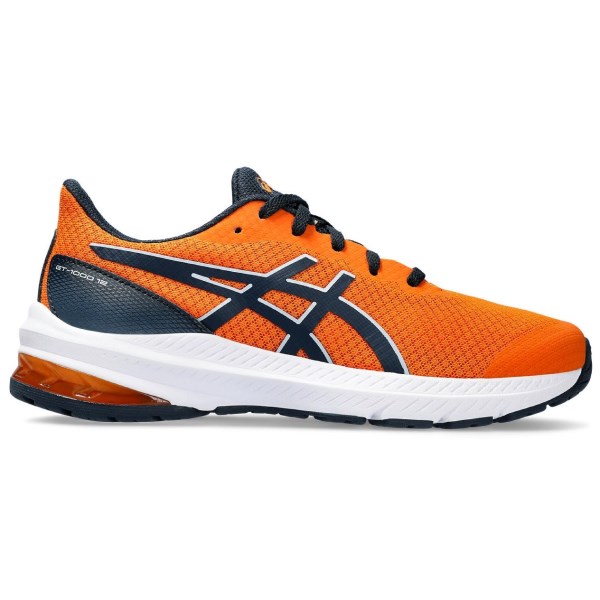 Asics GT-1000 12 GS - Kids Running Shoes - Bright Orange/French Blue