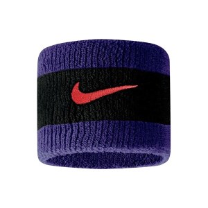 Nike Swoosh Wristbands - Black Court/Purple/Chilie Red