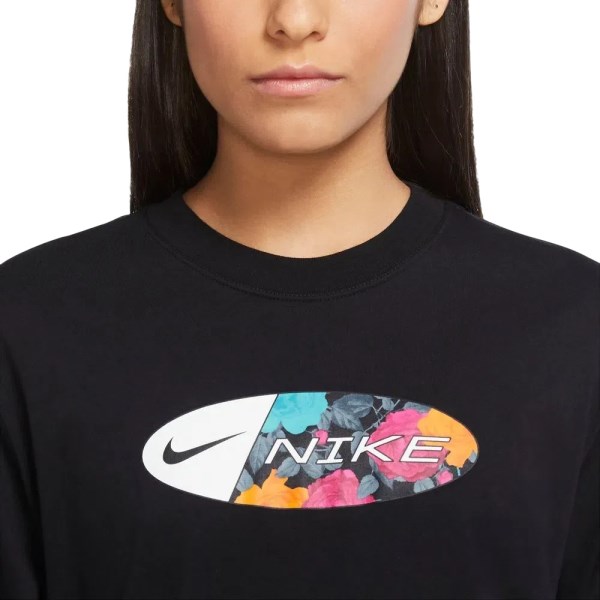 Nike Sportswear Icon Clash Boxy Womens T-Shirt - Black/Grey