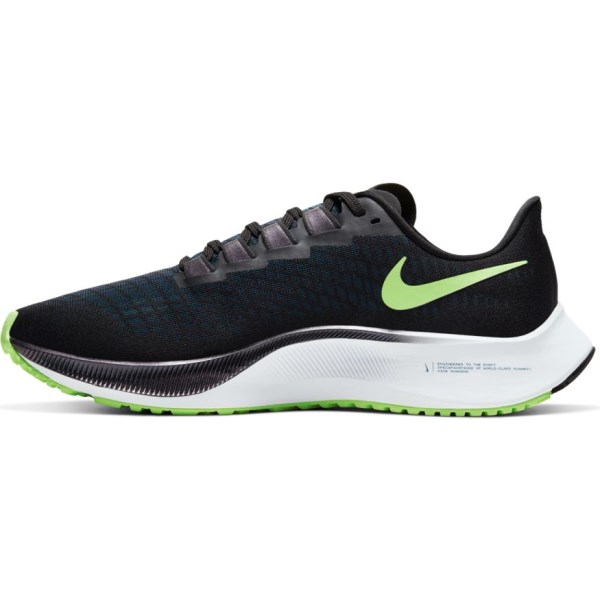 Nike Air Zoom Pegasus 37 - Mens Running Shoes - Black/Lime Blast/Valerian Blue