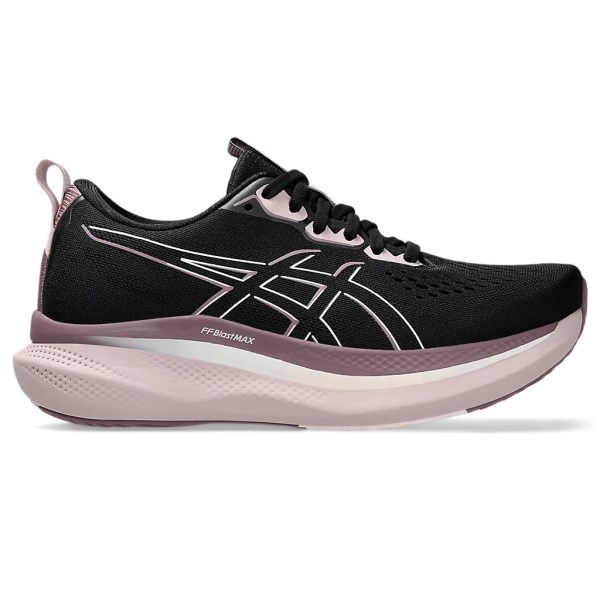 Asics GlideRide Max - Womens Running Shoes - Black/Pale Pink